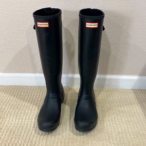 Women’s Original Tall Hunter Rain Boots, Matte Black